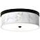 Giclee Gallery Marble Glow Pattern 14" Wide Bronze LED Ceiling Light