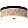Giclee Gallery Modern Sedona Pattern 14" Bronze LED Ceiling Light