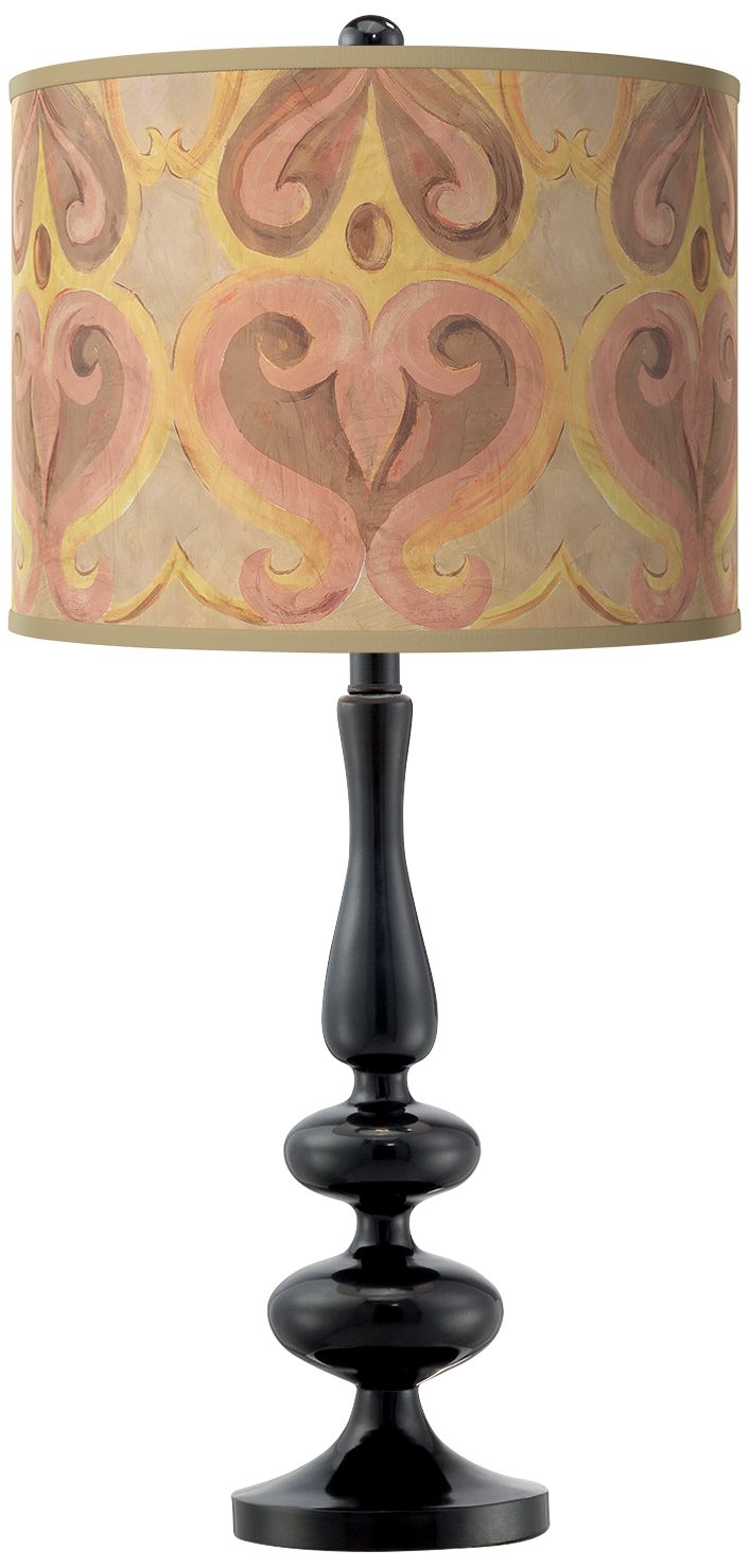 Image Giclee Gallery Paley 29" Aurelia Shade Modern Black Table Lamp