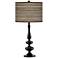 Giclee Gallery Paley 29" High Cedar Zebrawood Black Table Lamp