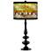 Giclee Gallery Paley 29" High Lily Shade Black Table Lamp