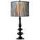Giclee Gallery Paley 29" High Striking Bark Shade Black Table Lamp