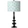 Giclee Gallery Paley 29" Spring Shade Black Finish Table Lamp