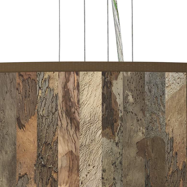 Image 2 Giclee Gallery Paper Bark 24" Wide 4-Light Pendant Chandelier more views