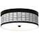 Giclee Gallery Rhombi Pattern 14" Wide Bronze LED Ceiling Light
