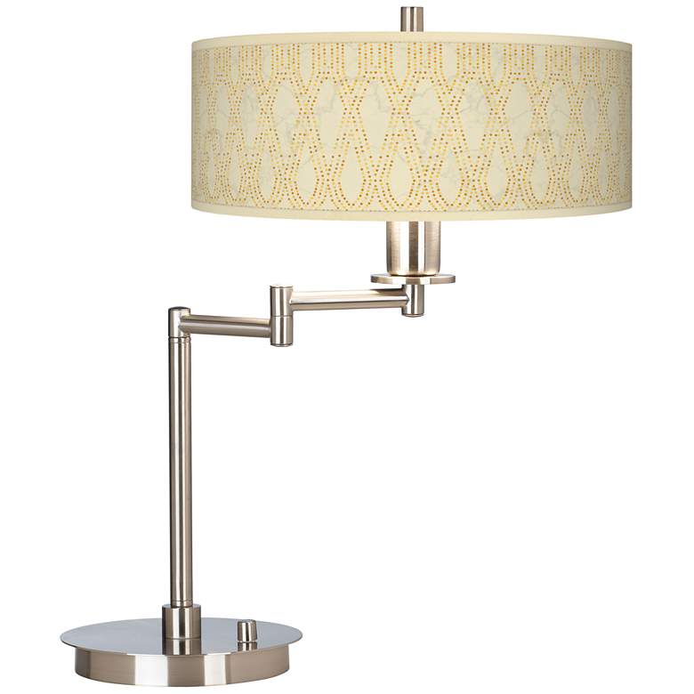 Image 1 Giclee Gallery Roman Pebbles 20 1/2" Swing Arm LED Desk Lamp
