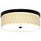 Giclee Gallery Roman Pebbles Pattern 14" Wide Bronze LED Ceiling Light