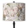 Giclee Gallery Rosy Blossoms Shade 29" High Paley Black Table Lamp