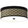 Giclee Gallery Rustic Flora Shade 14" Wide Bronze LED Ceiling Light