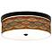 Giclee Gallery Southwest Sienna 14" Wide Bronze LED Ceiling Light