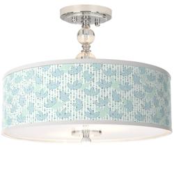 Giclee Gallery Spring Giclee 16&quot; Wide Semi-Flush Ceiling Light
