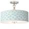 Giclee Gallery Spring Giclee 16" Wide Semi-Flush Ceiling Light