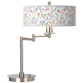 Image1 of Giclee Gallery Spring's Joy 20 1/2" Giclee CFL Swing Arm Desk Lamp