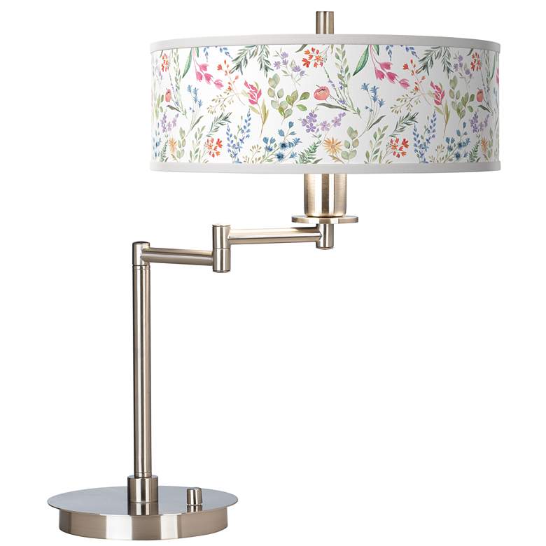 Image 1 Giclee Gallery Spring&#39;s Joy 20 1/2 inch Giclee CFL Swing Arm Desk Lamp