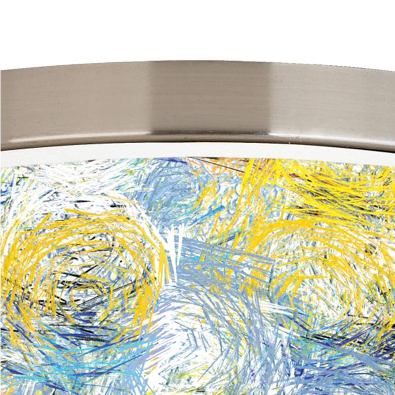 Image 2 Giclee Gallery Starry Dawn Shade 14 inch Wide Modern Ceiling Light more views