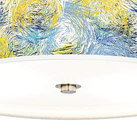 Image3 of Giclee Gallery Starry Dawn Shade 14" Wide Modern Ceiling Light more views
