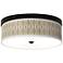 Giclee Gallery Swell Pattern 14" Wide Bronze LED Ceiling Light
