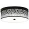 Giclee Gallery Terrazzo Pattern 14" Wide Bronze LED Ceiling Light