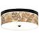 Giclee Gallery Tropical Woodwork Print 14" Bronze LED Ceiling Light