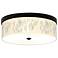 Giclee Gallery Weeping Willow Pattern 14" Bronze LED Ceiling Light