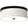 Giclee Gallery Windflowers Pattern 14" Wide Bronze LED Ceiling Light