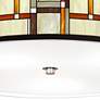 Giclee Galley Modern Squares Shade 20 1/4" Wide Drum Ceiling Light