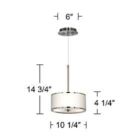 Image5 of Giclee Glow 10 1/4" Colors In Motion CFL Modern Drum Mini Pendant more views