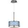 Giclee Glow 10 1/4" Wide Beachcomb Blue Shade Modern Mini Pendant