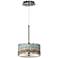 Giclee Glow 10 1/4" Wide Marble Jewel Shade CFL Modern Pendant Light