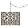 Giclee Glow 13 1/2" Kaleidoscope Flowers Shade Plug-In Swag Pendant