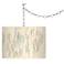 Giclee Glow 13 1/2" Wide Weeping Willow Shade Plug-In Swag Pendant