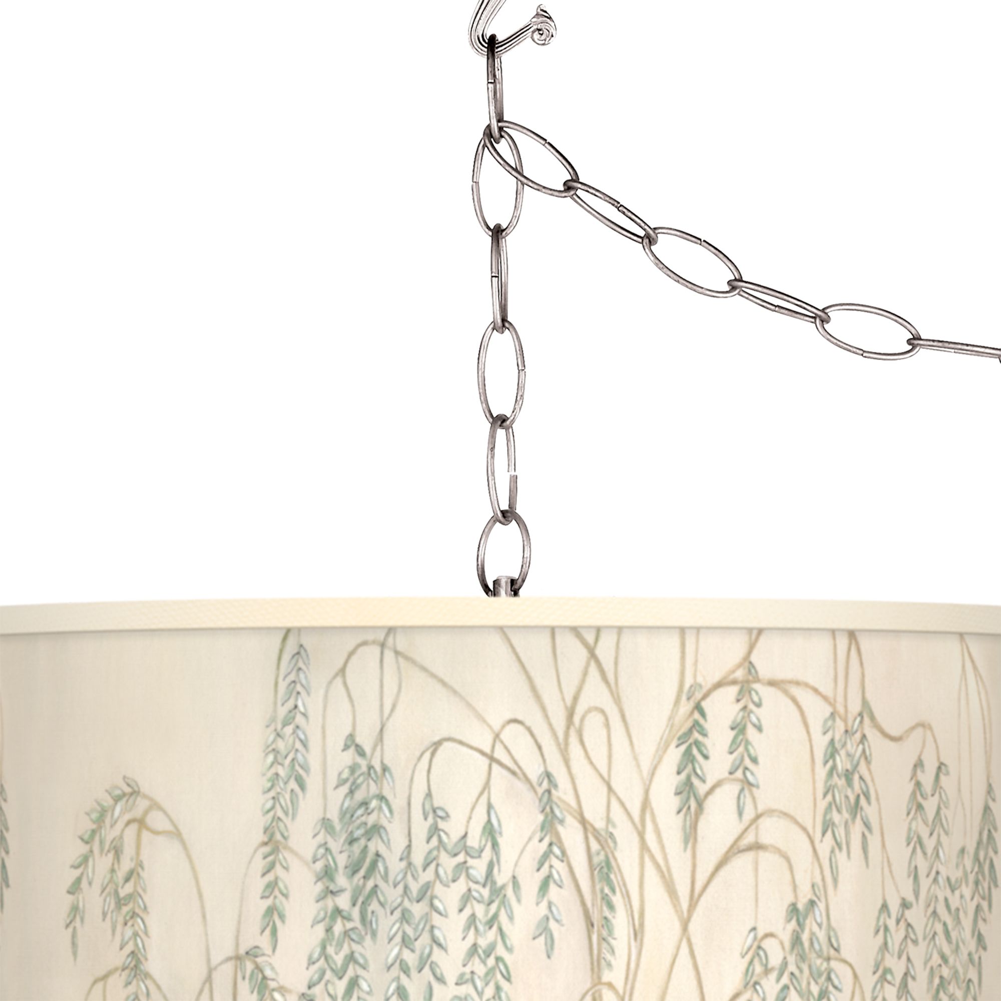 Image 2 Giclee Glow 13 1/2" Wide Weeping Willow Shade Plug-In Swag Pendant more views