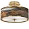 Giclee Glow 14" Wide Embracing Change Gold Ceiling Light
