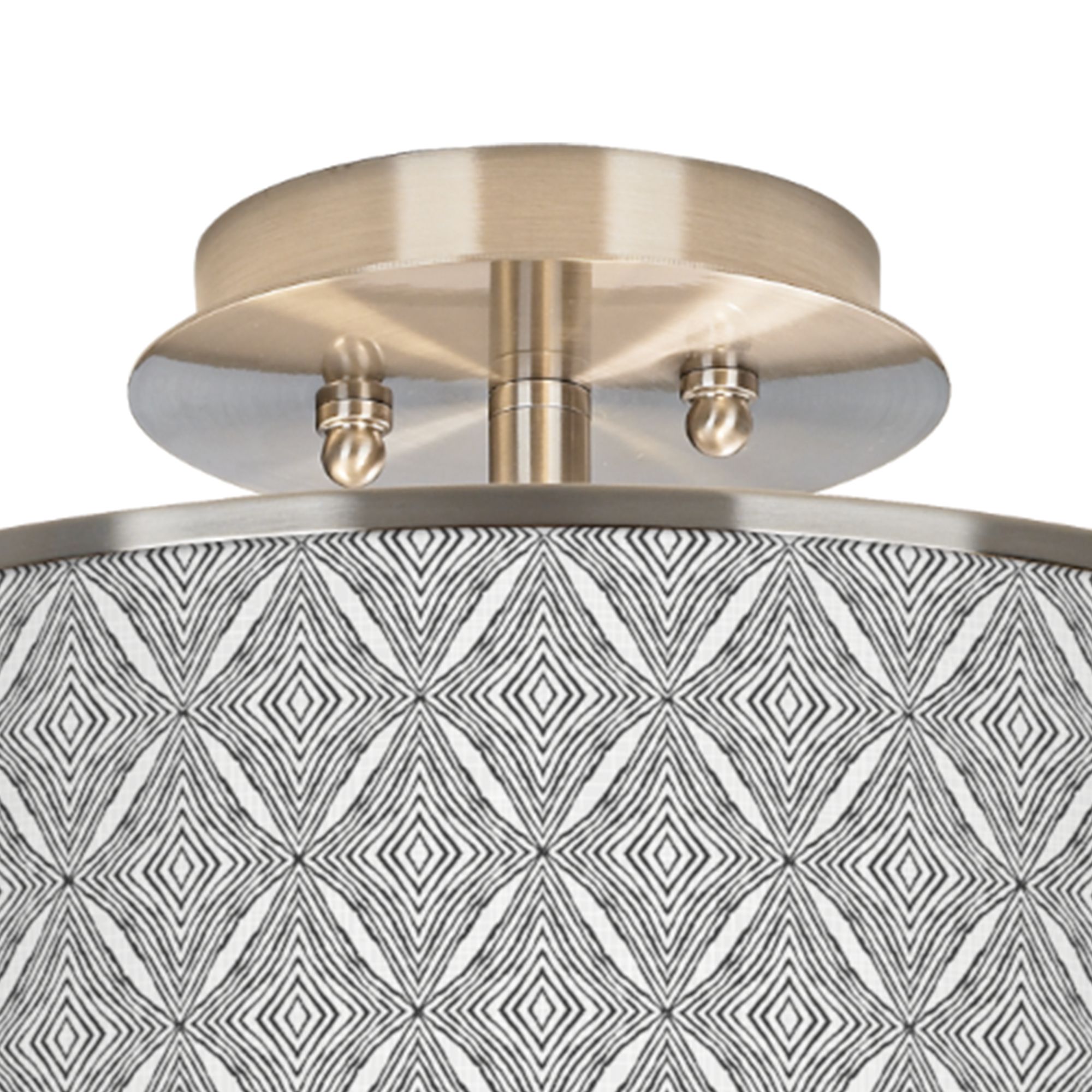 Image 2 Giclee Glow 14" Wide Moroccan Diamonds II Shade Modern Ceiling Light more views