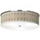 Giclee Glow 20 1/4" Wide Swell Shade and Nickel Modern Ceiling Light