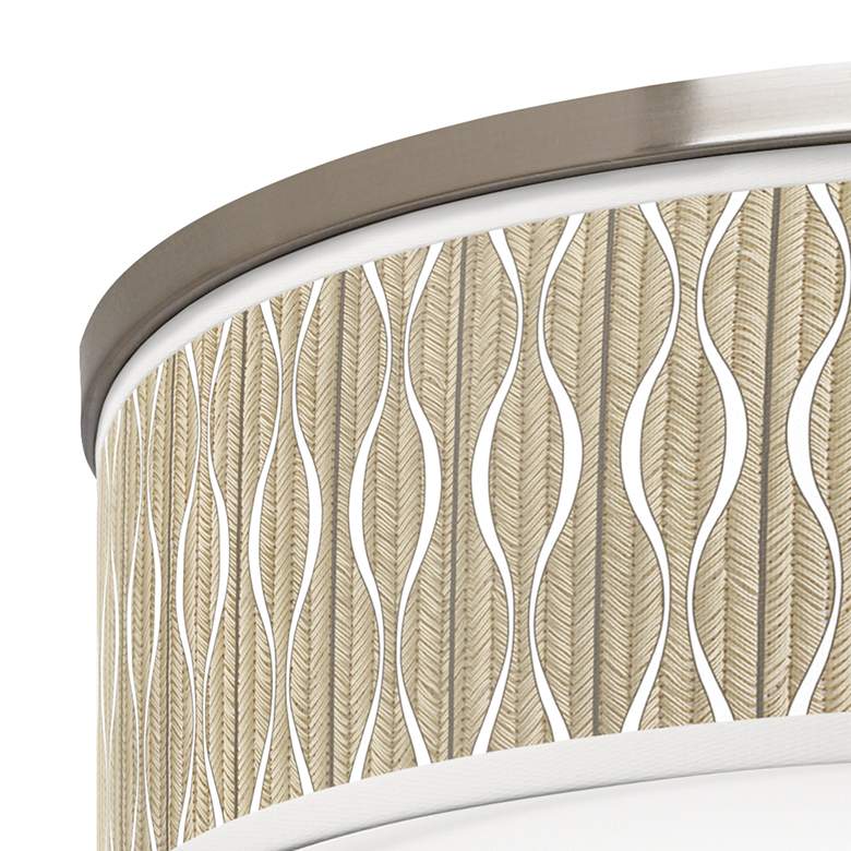 Image 2 Giclee Glow 20 1/4" Wide Swell Shade and Nickel Modern Ceiling Light more views