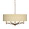Giclee Glow 20" Roman Pebbles Ava 6-Light Nickel Pendant Chandelier