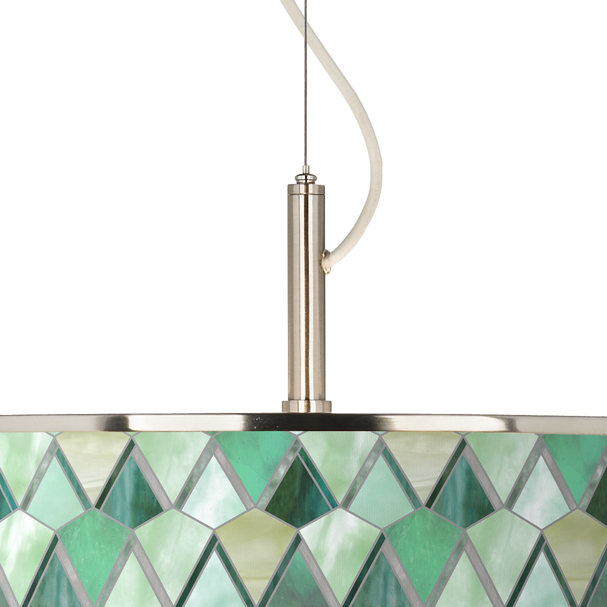 Image 2 Giclee Glow 20" Wide Green Misty Morning Modern Pendant Light more views