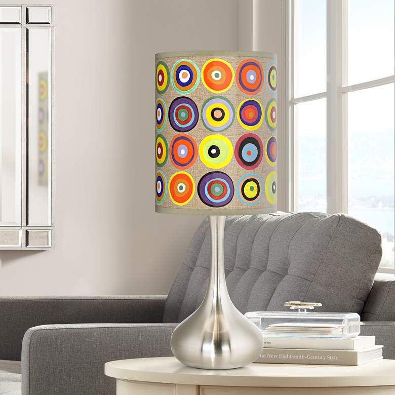 Image 1 Giclee Glow 23 1/2" Marbles in the Park Modern Droplet Table Lamp