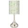 Giclee Glow 23 1/2" Oval Tempo Shade Modern Droplet Table Lamp