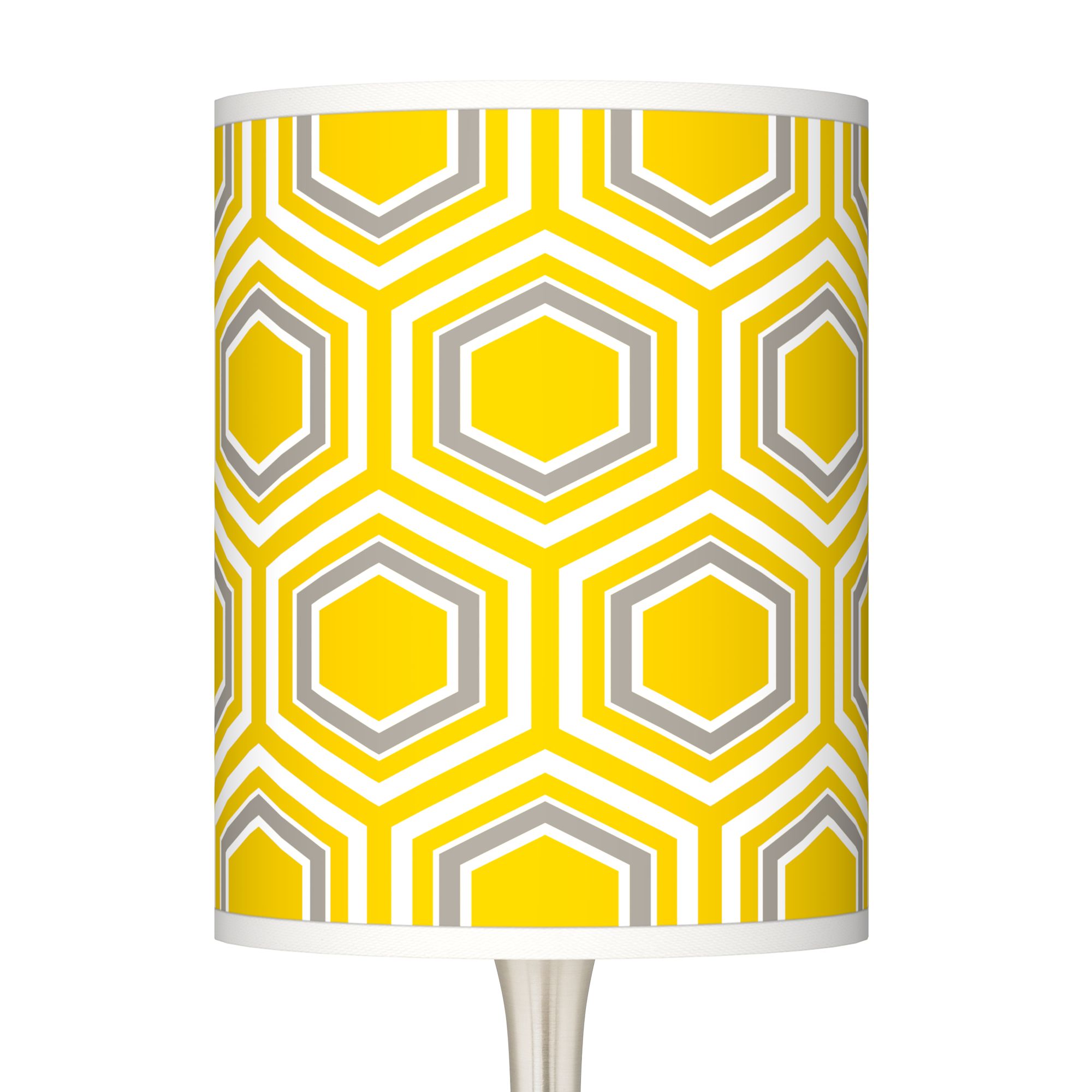 Image 3 Giclee Glow 23 1/2" Yellow Honeycomb Shade Droplet Modern Table Lamp more views