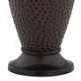 Giclee Glow 24 1/2" Interweave Shades Hammered Bronze Lamps Set of 2