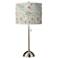 Giclee Glow 28" High Botanical Shade Brushed Nickel Table Lamp