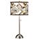 Giclee Glow 28" High Craftsman Mosaic Shade Brushed Nickel Table Lamp