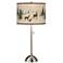 Giclee Glow 28" High Deer Lodge Shade Brushed Nickel Table Lamp