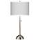 Giclee Glow 28" High Diamonds Shade with Brushed Nickel Table Lamp
