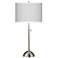 Giclee Glow 28" High Diamonds Shade with Brushed Nickel Table Lamp