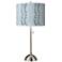 Giclee Glow 28" High Drifting Petals Shade Brushed Nickel Table Lamp