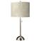 Giclee Glow 28" High Fall Leaves Brushed Nickel Table Lamp