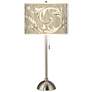 Giclee Glow 28" High Laurel Court Shade Brushed Nickel Table Lamp